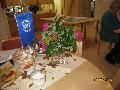 Ordförandebordet med blommor och standar 15.9 2016